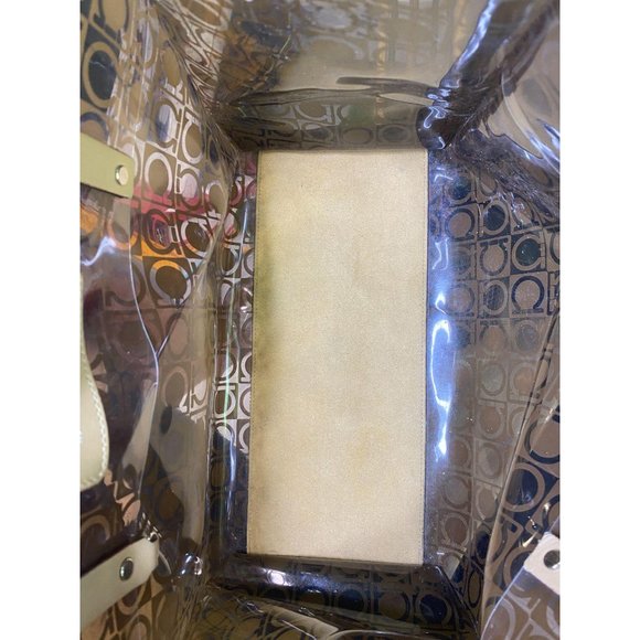 (Sold) Ferragamo PVC Plastic Logo Beach Tote Bag - Picture 9 of 12